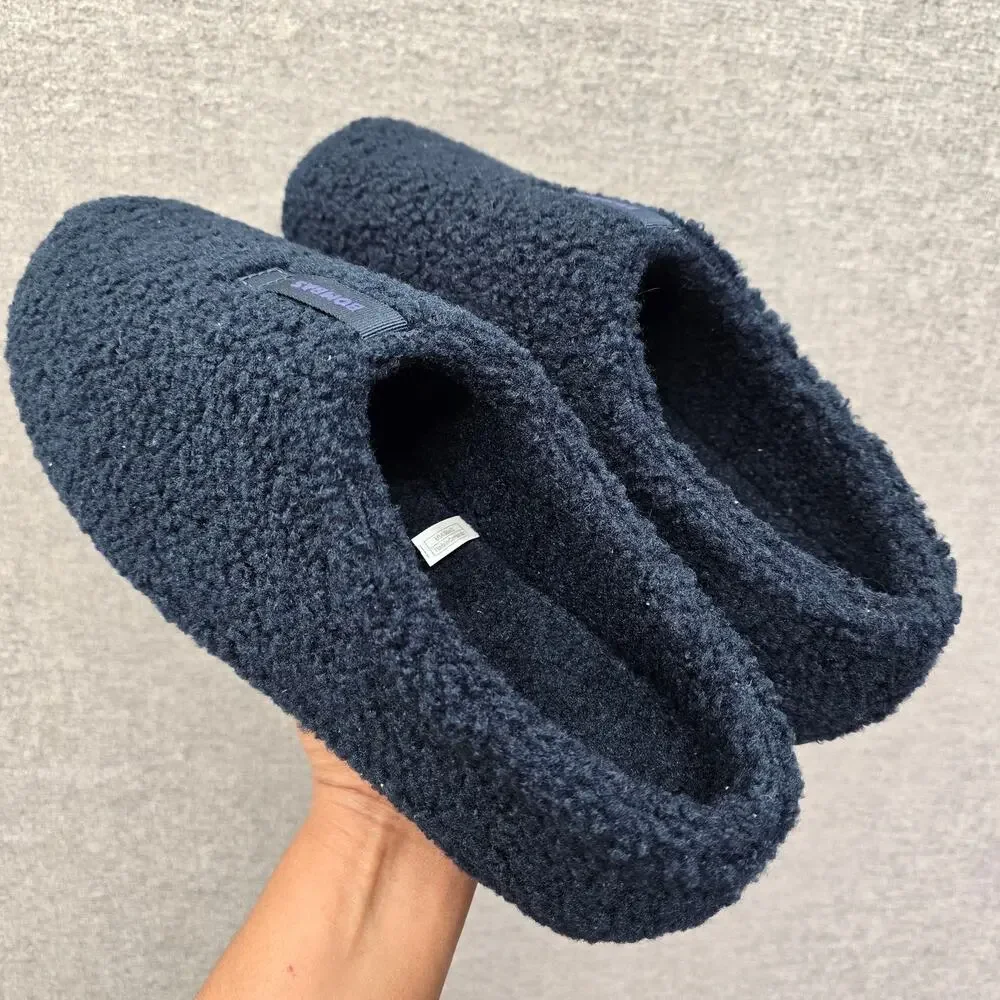 BOMBAS MEN SUNDAY SLIPPERS SHERPA, SIZE 12